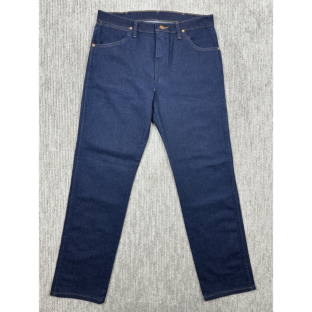 Wrangler Mens Cowboy Cut Premium Performance Comfort Flex Jeans 32x32 Blue 13MAF
